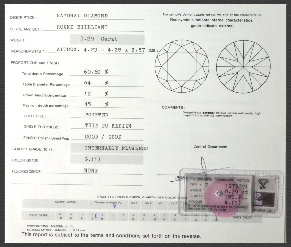 Brillant Ohrstecker 585 Gold; 0,572ct; IGI Zertifikat